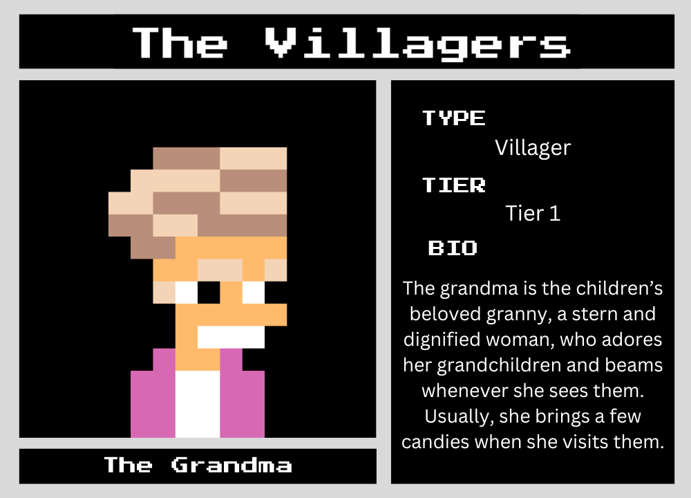 The Grandma biography card